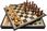 1A Games Italian Chess Acacia Wood Classic Premium + Chess Board Leather Gold/Black 48 - zdjęcie 6