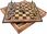 1A Games Italian Set Chess Pieces Mignon Flowery + Board Leatherette Globe Map28 - zdjęcie 5