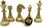 1A Games Italian Set Chess Pieces Mignon Flowery + Board Leatherette Globe Map28 - zdjęcie 3