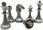 1A Games Italian Set Chess Pieces Mignon Flowery + Board Leatherette Globe Map28 - zdjęcie 4