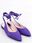Baleriny bez pięty wiązane DENTONI PURPLE 37 - zdjęcie 6