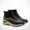 Zielone trzewiki damskie sneakersy na koturnie Rieker N9362-54 - zdjęcie 5