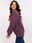Bluza Boston dresowa z naszywkami, fioletowy - zdjęcie 4