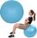 PIŁKA DO ĆWICZEŃ FITNESS 65CM ANTIBURST NIEBIESKA XQMAX - zdjęcie 4