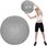 PIŁKA DO ĆWICZEŃ FITNESS 75CM ANTIBURST SZARA XQMAX - zdjęcie 5