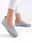Szare materiałowe slip on damskie 36 - zdjęcie 6