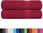 vidaXL Ręczniki Do Rąk 2Szt. Bordeaux 50X100Cm Bawełna 100% - zdjęcie 6