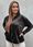 Bluza welurowa Classy czarna : Rozmiar - 3XL - zdjęcie 4