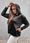 Bluza welurowa Classy czarna : Rozmiar - 3XL - zdjęcie 2