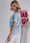 T-shirt z nadrukiem Memory Flowers błękitny : Rozmiar - Jeden rozmiar - zdjęcie 2