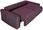 Black Red White Sofa Trzyosobowa Kami Rozkładana Z Pojemnikiem Fioletowa  - zdjęcie 4