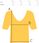 Bluzka koszulka t-shirt z dekoltem serek oversize Mela - zdjęcie 2