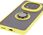 Bizon Etui Z Uchwytem Na Palec Case Hybrid Ring Do Xiaomi Redmi Note 14 Pro Plus 5G Przydymione Żółtą Ramką - zdjęcie 4
