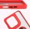 Bizon Etui Z Uchwytem Na Palec Case Hybrid Ring Do Motorola Moto G15 Power Przydymione Czerwoną Ramką - zdjęcie 3