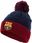 Czapka Zimowa FC Barcelona z Pomponem Herb Logo Granatowa DZIECIĘCA 52/54 - zdjęcie 3