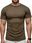 Koszulka Sportowa Męska T-shirt Khaki Termoaktywny Lekki M - zdjęcie 3