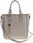 Victoria&Co Torebka Damska szara teczka listonoszka H063 grey - zdjęcie 3