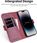 Ocase Etui Skórzane Z Klapką Do Iphone 14 Pro Portfel Rfid Retro Bordowe - zdjęcie 3