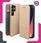 Martech Etui Z Klapką Do Samsung Galaxy S25 Ultra Złoty Smart Magnet Case Szkło - zdjęcie 5