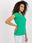Zielony t-shirt basic Atlanta RUE PARIS - zdjęcie 5