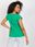 Zielony t-shirt basic Atlanta RUE PARIS - zdjęcie 4