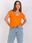 Pomarańczowy t-shirt basic Atlanta RUE PARIS - zdjęcie 6