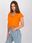 Pomarańczowy t-shirt basic Atlanta RUE PARIS - zdjęcie 5