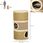 Pawhut Drapak Dla Kota Beige 3 Poziomowy Z Sizalowym Pluszem 37,5X37,5X70Cm 1779101576 - zdjęcie 2