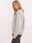 Jasnoszara ocieplana bluza oversize bez kaptura - zdjęcie 2