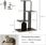 Pawhut Drapak Dla Kota 128Cm Z Poduszką Drapakiem 2 Platformami Czarny 1779101802 - zdjęcie 2