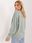 Pistacjowa bluza oversize bez kaptura SUBLEVEL - zdjęcie 2