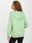 Jasnozielona rozpinana bluza basic z kapturem RUE PARIS - zdjęcie 6