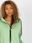Jasnozielona rozpinana bluza basic z kapturem RUE PARIS - zdjęcie 5