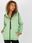 Jasnozielona rozpinana bluza basic z kapturem RUE PARIS - zdjęcie 2