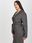 Szara marynarka plus size od garnituru z paskiem wiązanym - zdjęcie 3