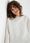 Ecru dresowa bluza bez kaptura oversize - zdjęcie 3