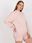 Jasnoróżowa dresowa bluza basic z bawełny - zdjęcie 4