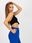 Czarny crop top basic z bawełny prążkowanej RUE PARIS - zdjęcie 6