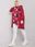 Bordowa bluza z kapturem plus size Ives - zdjęcie 4