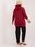 Bordowa bluza plus size z kapturem Luna - zdjęcie 3