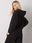Czarna pikowana bluza basic Melanie - zdjęcie 4