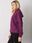 Fioletowa pikowana bluza basic Melanie - zdjęcie 4
