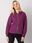 Fioletowa pikowana bluza basic Melanie - zdjęcie 2