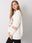 Ecru bluza oversize z nadrukiem Kate - zdjęcie 2