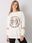 Ecru bluza oversize z nadrukiem Kate - zdjęcie 4