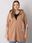 Camelowa bluza plus size na suwak Zurich - zdjęcie 3