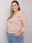 Jasnobeżowa bluza plus size bez kaptura Pasadena - zdjęcie 4
