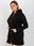 Czarna długa rozpinana bluza plus size z kapturem - zdjęcie 5