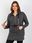 Ciemnoszara rozpinana bluza plus size z kapturem - zdjęcie 2