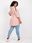 Brudnoróżowa długa dresowa bluza plus size Miley - zdjęcie 2